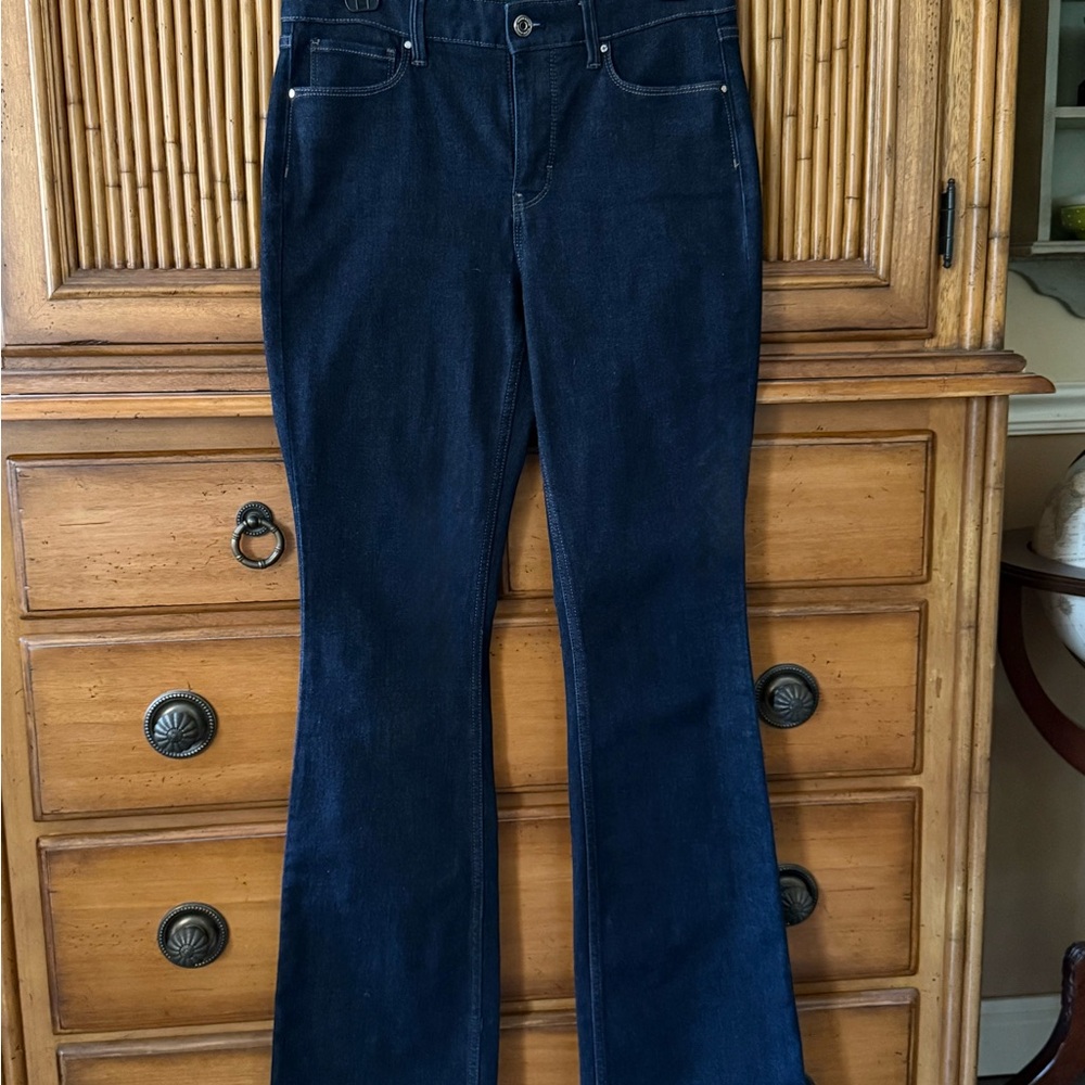 White House Black Market Dark Blue Flare Jeans